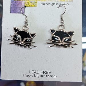 Black Cat Earrings